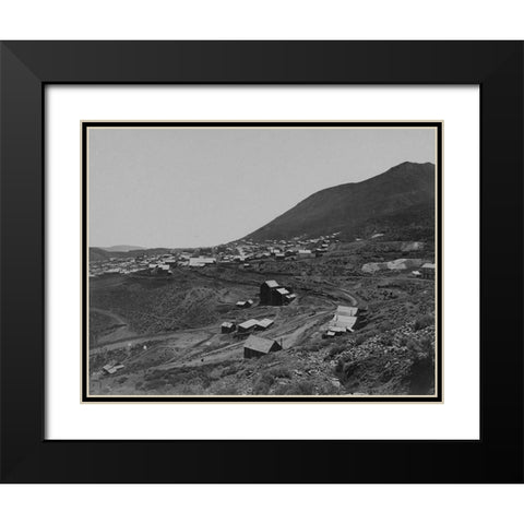 Virginia City-Nevada Black Modern Wood Framed Art Print with Double Matting by OSullivan, Timothy H