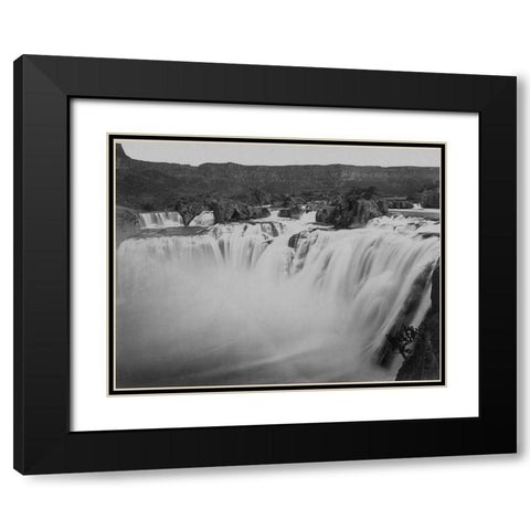 Shoshone Falls-Idaho Black Modern Wood Framed Art Print with Double Matting by OSullivan, Timothy H