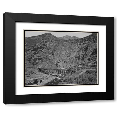 Devils Gate Bridge Black Modern Wood Framed Art Print with Double Matting by OSullivan, Timothy H