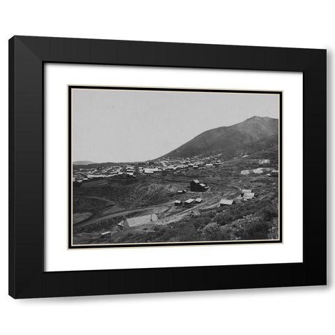 Virginia City-Nevada Black Modern Wood Framed Art Print with Double Matting by OSullivan, Timothy H