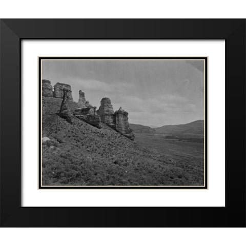 Witches Rocks-Utah Black Modern Wood Framed Art Print with Double Matting by OSullivan, Timothy H
