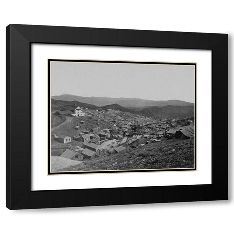 Gold Hill-Nevada Black Modern Wood Framed Art Print with Double Matting by OSullivan, Timothy H