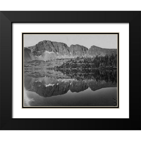 Lake Lall-Uinta Mountains-Utah Black Modern Wood Framed Art Print with Double Matting by OSullivan, Timothy H