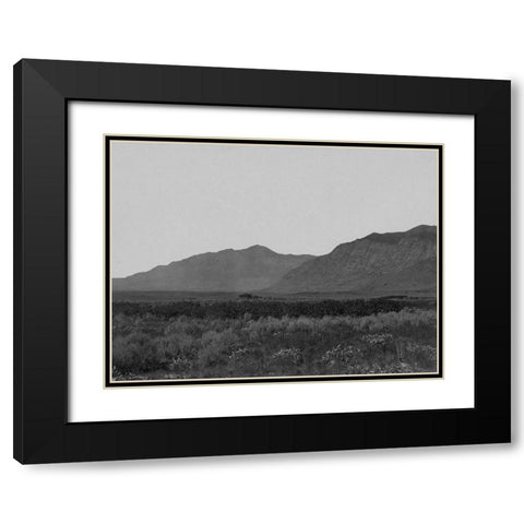 Wahsatch Mountains from Ogden-Utah Black Modern Wood Framed Art Print with Double Matting by OSullivan, Timothy H