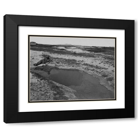Hot Spring-Ruby Valley-Nevada Black Modern Wood Framed Art Print with Double Matting by OSullivan, Timothy H