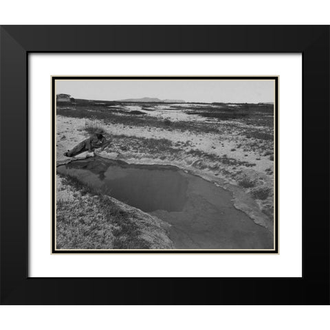Hot Spring-Ruby Valley-Nevada Black Modern Wood Framed Art Print with Double Matting by OSullivan, Timothy H