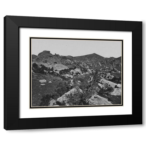 City of Rocks-Idaho Black Modern Wood Framed Art Print with Double Matting by OSullivan, Timothy H