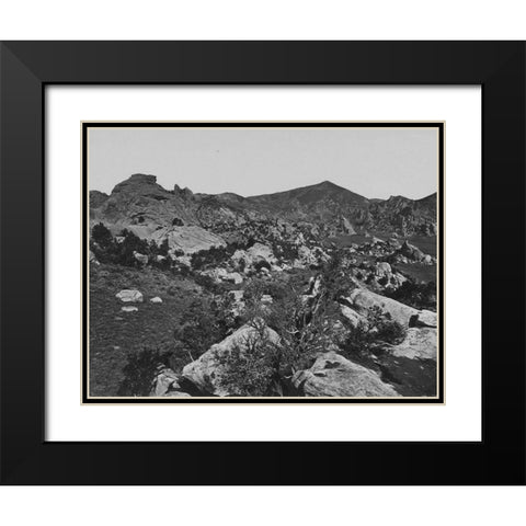 City of Rocks-Idaho Black Modern Wood Framed Art Print with Double Matting by OSullivan, Timothy H
