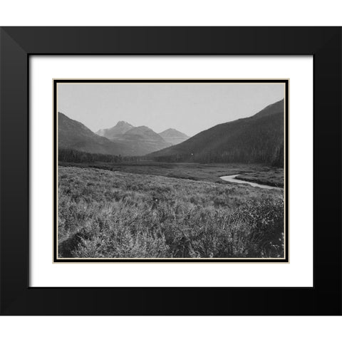 Head of Bear River-Wyoming Black Modern Wood Framed Art Print with Double Matting by OSullivan, Timothy H