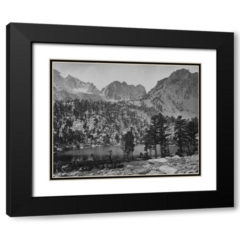 Alpine Lake-in the Sierra Nevada-California Black Modern Wood Framed Art Print with Double Matting by OSullivan, Timothy H