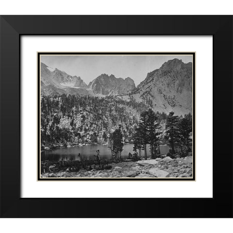 Alpine Lake-in the Sierra Nevada-California Black Modern Wood Framed Art Print with Double Matting by OSullivan, Timothy H