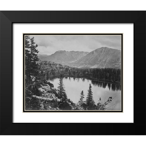 Lake Lall-Uinta Mountains-Utah Black Modern Wood Framed Art Print with Double Matting by OSullivan, Timothy H