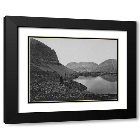 Lake Jan-Uinta Mountains-Utah Black Modern Wood Framed Art Print with Double Matting by OSullivan, Timothy H