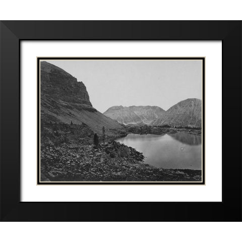 Lake Jan-Uinta Mountains-Utah Black Modern Wood Framed Art Print with Double Matting by OSullivan, Timothy H