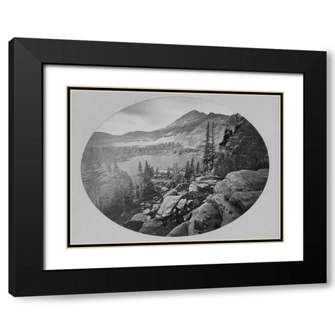 Lake Lall-Uinta Mountains-Utah Black Modern Wood Framed Art Print with Double Matting by OSullivan, Timothy H