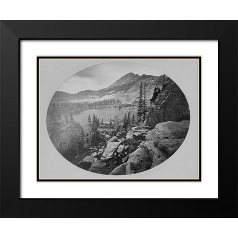 Lake Lall-Uinta Mountains-Utah Black Modern Wood Framed Art Print with Double Matting by OSullivan, Timothy H