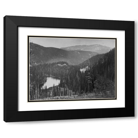 Lost lakes near Meigs Peak-Colorado Black Modern Wood Framed Art Print with Double Matting by OSullivan, Timothy H