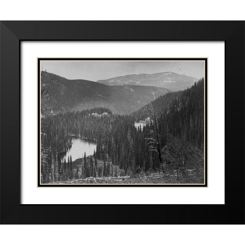 Lost lakes near Meigs Peak-Colorado Black Modern Wood Framed Art Print with Double Matting by OSullivan, Timothy H