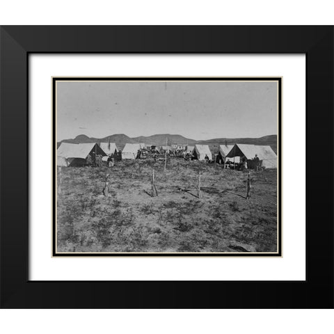 Survey Camp-Salt Lake City-Utah Black Modern Wood Framed Art Print with Double Matting by OSullivan, Timothy H