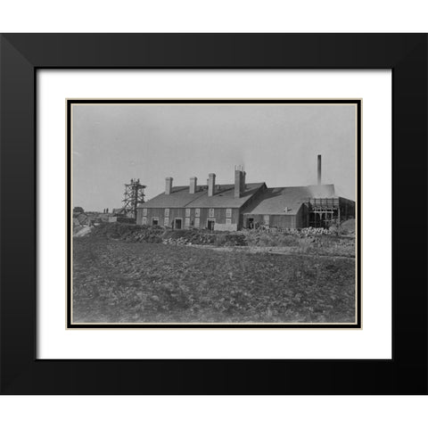 Smelting works-Oreana-Nevada Black Modern Wood Framed Art Print with Double Matting by OSullivan, Timothy H