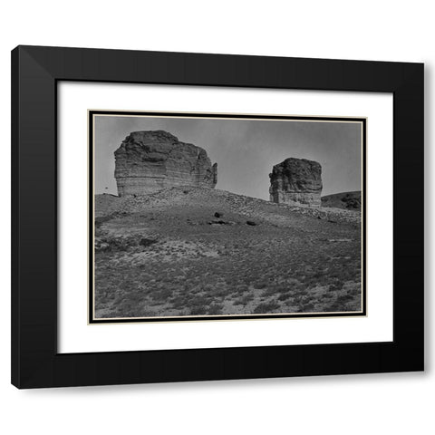 Buttes near Green River City-Wyoming Black Modern Wood Framed Art Print with Double Matting by OSullivan, Timothy H