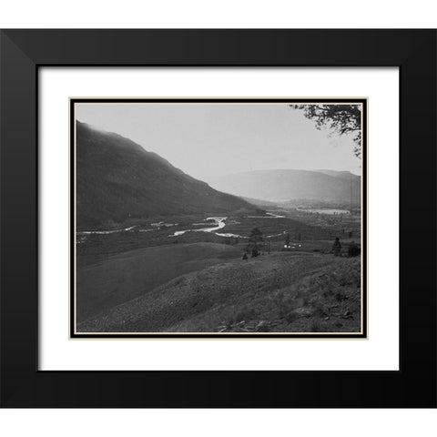 View near head of Conejos River-Colorado Black Modern Wood Framed Art Print with Double Matting by OSullivan, Timothy H