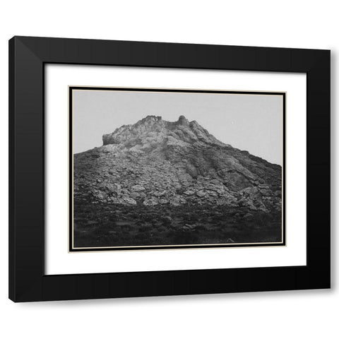Top of Anaho Island Pyramid Lake-Nevada Black Modern Wood Framed Art Print with Double Matting by OSullivan, Timothy H