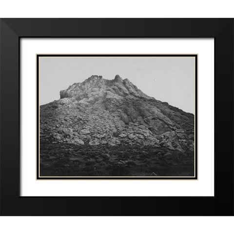 Top of Anaho Island Pyramid Lake-Nevada Black Modern Wood Framed Art Print with Double Matting by OSullivan, Timothy H