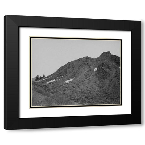 Volcanic hill-Mono Lake-California Black Modern Wood Framed Art Print with Double Matting by OSullivan, Timothy H