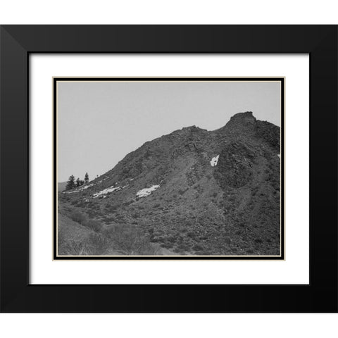 Volcanic hill-Mono Lake-California Black Modern Wood Framed Art Print with Double Matting by OSullivan, Timothy H