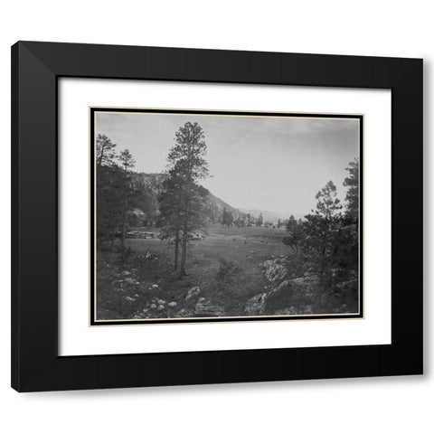 Cooleys Park-Sierra Blanca Range-Arizona Black Modern Wood Framed Art Print with Double Matting by OSullivan, Timothy H