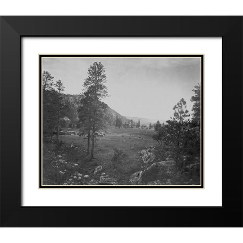 Cooleys Park-Sierra Blanca Range-Arizona Black Modern Wood Framed Art Print with Double Matting by OSullivan, Timothy H