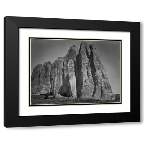 South side of Inscription Rock-New Mexico Black Modern Wood Framed Art Print with Double Matting by OSullivan, Timothy H