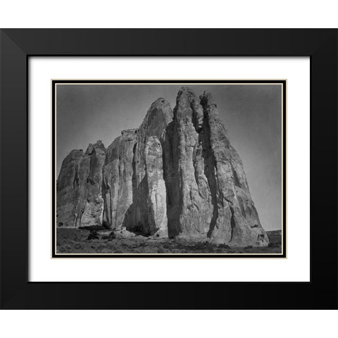 South side of Inscription Rock-New Mexico Black Modern Wood Framed Art Print with Double Matting by OSullivan, Timothy H
