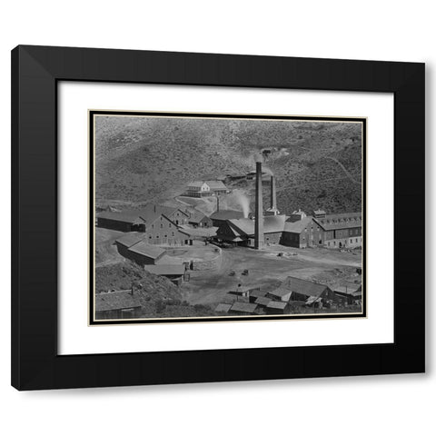 Gould and Curry Mill-Virginia City-Nevada Black Modern Wood Framed Art Print with Double Matting by OSullivan, Timothy H