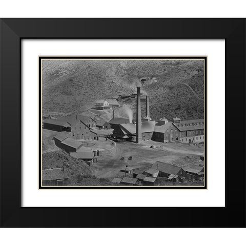 Gould and Curry Mill-Virginia City-Nevada Black Modern Wood Framed Art Print with Double Matting by OSullivan, Timothy H