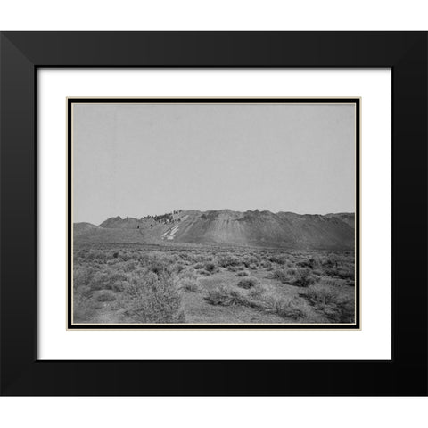 Extinct volcano-Mono Lake-Calafornia Black Modern Wood Framed Art Print with Double Matting by OSullivan, Timothy H