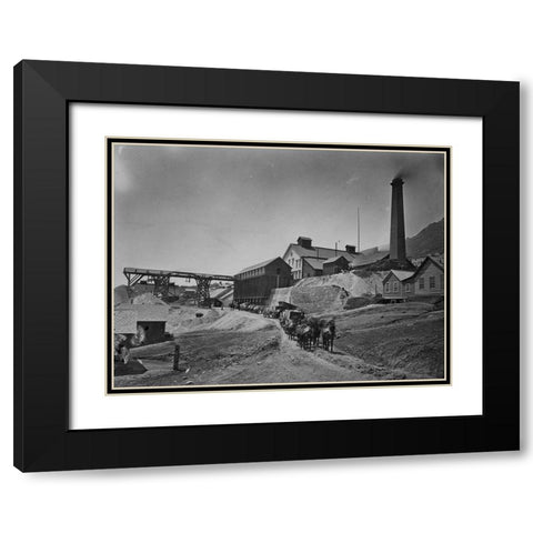 Savage Works-Virginia City-Nevada Black Modern Wood Framed Art Print with Double Matting by OSullivan, Timothy H