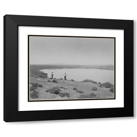 Alkali Lake-Carson Desert-Nevada Black Modern Wood Framed Art Print with Double Matting by OSullivan, Timothy H