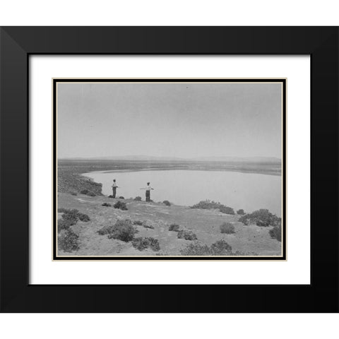 Alkali Lake-Carson Desert-Nevada Black Modern Wood Framed Art Print with Double Matting by OSullivan, Timothy H