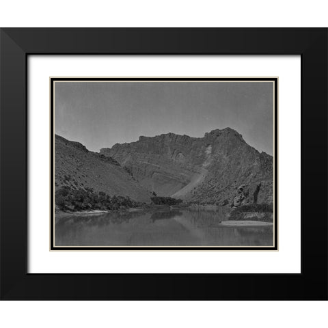 Flaming Gorge-Green River-Utah Black Modern Wood Framed Art Print with Double Matting by OSullivan, Timothy H