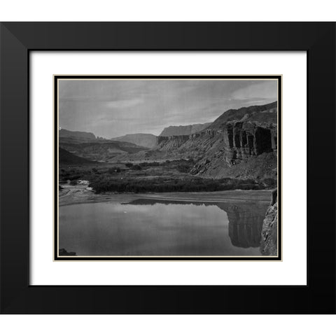 Colorado River and mouth of Paria Creek-Utah Black Modern Wood Framed Art Print with Double Matting by OSullivan, Timothy H
