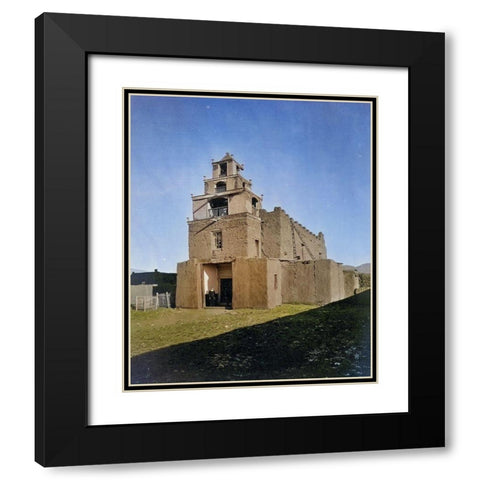 The Church of San Miguel-the oldest church in Santa Fe-New Mexico Color Black Modern Wood Framed Art Print with Double Matting by OSullivan, Timothy H