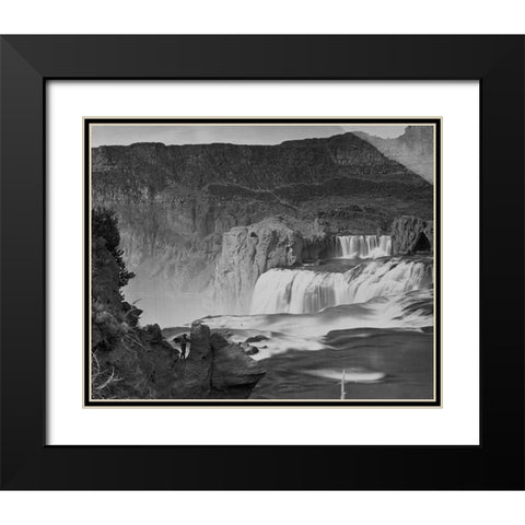 Shoshone Falls-Snake River-Idaho Black Modern Wood Framed Art Print with Double Matting by OSullivan, Timothy H
