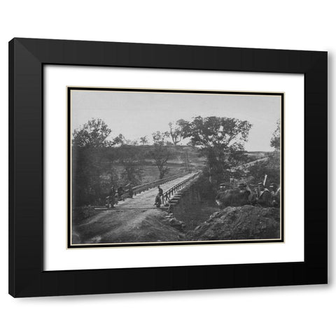 Chesterfield Bridge-North Anna-Virginia Black Modern Wood Framed Art Print with Double Matting by OSullivan, Timothy H
