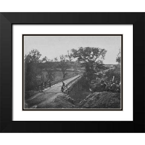 Chesterfield Bridge-North Anna-Virginia Black Modern Wood Framed Art Print with Double Matting by OSullivan, Timothy H