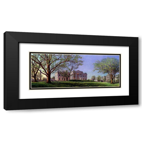 Washington Chronicle IV Black Modern Wood Framed Art Print with Double Matting by Wang, John Z.
