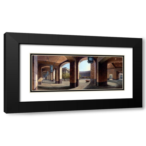 Washington Chronicle VII Black Modern Wood Framed Art Print with Double Matting by Wang, John Z.