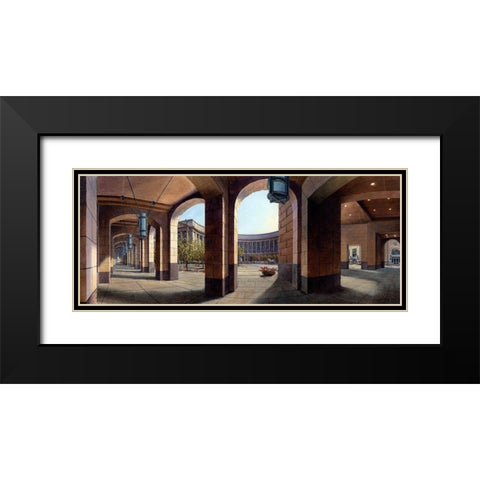 Washington Chronicle VII Black Modern Wood Framed Art Print with Double Matting by Wang, John Z.