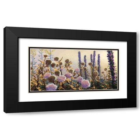 Fairland Trio IV Black Modern Wood Framed Art Print with Double Matting by Wang, John Z.